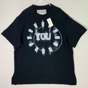 Dries Van Noten Len Lye Black Heavyweight Oversized Shirt XS NWT